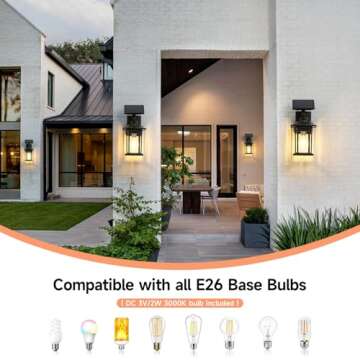 Stylish Waterproof Solar Outdoor Wall Light for All Spaces