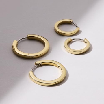 Ana Luisa Gold Huggie Hoop Earrings - Elegant Everyday Hoops