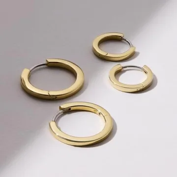 Ana Luisa Gold Huggie Hoop Earrings - Elegant Everyday Hoops