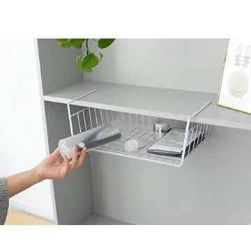 PENGKE Under Shelf Basket 2 Pack for Kitchen & Pantry