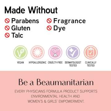 Physicians Formula Diamond Dust Mineral Powder Starlit Glow, Translucent Setting Powder Makeup, Finishing Powder For Face, Clean Beauty, Dermatologist Approved