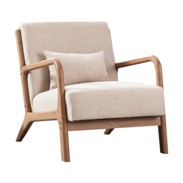 Mid Century Modern Accent Chair - Comfortable Lounge Armchair