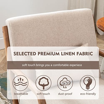 Mid Century Modern Accent Chair - Comfortable Lounge Armchair