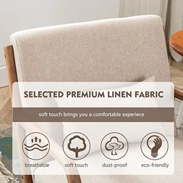 Mid Century Modern Accent Chair - Comfortable Lounge Armchair