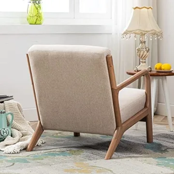 Mid Century Modern Accent Chair - Comfortable Lounge Armchair