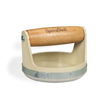 Speedball Block Printing Baren - Comfortable Wooden Handle for Perfect Prints