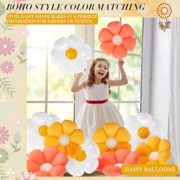 Rotatingpals Daisy Balloons 10 Pcs for Colorful Celebrations