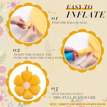 Rotatingpals Daisy Balloons 10 Pcs for Colorful Celebrations