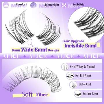 Wispy Lash Clusters Natural Extensions for Effortless Beauty