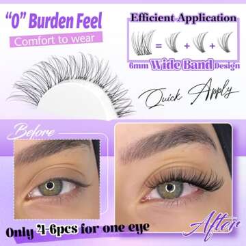 Wispy Lash Clusters Natural Extensions for Effortless Beauty