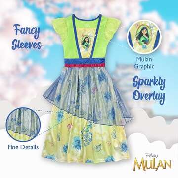 Shop Disney Mulan Fantasy Gown Nightgown for Girls