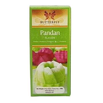 Pandan Flavoring Extract by Butterfly 2 Ounce (60 ml) with Mini Refrigerator Magnet