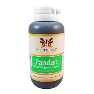 Pandan Flavoring Extract by Butterfly 2 Ounce (60 ml) with Mini Refrigerator Magnet