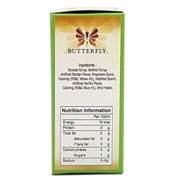 Pandan Flavoring Extract by Butterfly 2 Ounce (60 ml) with Mini Refrigerator Magnet