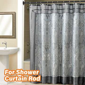 YeYeBest Adjustable Heavy Duty Shower Curtain Rod 29-50 Inch