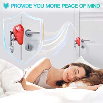 Portable Door Lock Travel Hotel Safety: Hotel Door Locks for Travelers, Home Apartment Security Lock...