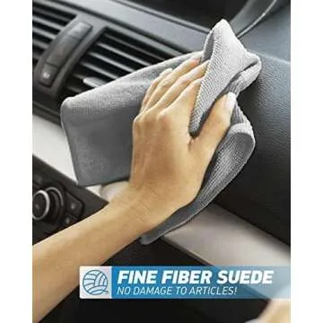 WEAWE Microfiber Cleaning Cloth Grey-50Pcs (13x13 inch) 2100 Series Ultra Soft Highly Absorbent Rags for Cleaning, Reusable and Lint Free Cleaning Towels for Housekeeping-Machine Wash (Gray)