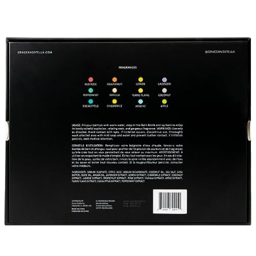 Grace & Stella Organic Bath Bomb Set - 12 XL Bath Bombs