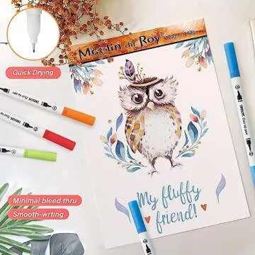 ZSCM Duo Tip Brush Markers 60 Colors for Creative Projects