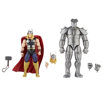 Marvel Legends Series Thor vs. Destroyer Action Figures - 60th Anniversary Collectible Set with Acce...