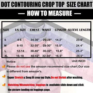 SEASUM Women Workout Crop Top Seamless Shirt Athletic Long Sleeve Fitness Tight Tee S