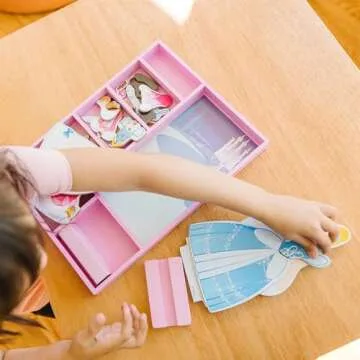 Melissa & Doug Disney Cinderella Magnetic Dress-Up Wooden Pretend Play Set (30+ pcs) - Toys, Princess Dress Up Doll For Preschoolers And Kids Ages 3+
