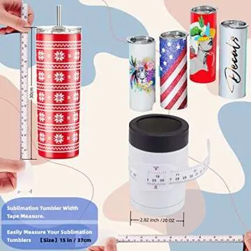 Perfect Pumbler Clamp,Tumbler Clamp for Sublimation,Cup Cradle for Crafting Tumblers,Sublimation Cup Holder Clamp for 20oz 15oz Cups,Mug Clamps,Tumbler Wrapper (Tape Dispenser+20oz Clamp)