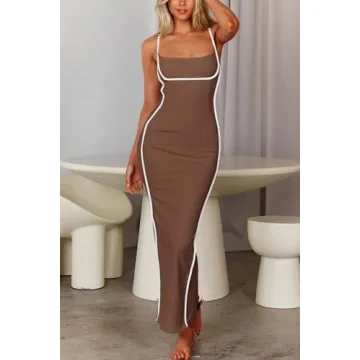 PRETTYGARDEN Women’s Sleeveless Bodycon Dress for Summer