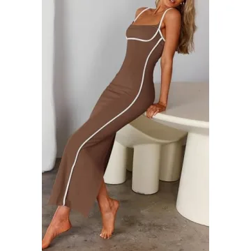 PRETTYGARDEN Women’s Sleeveless Bodycon Dress for Summer