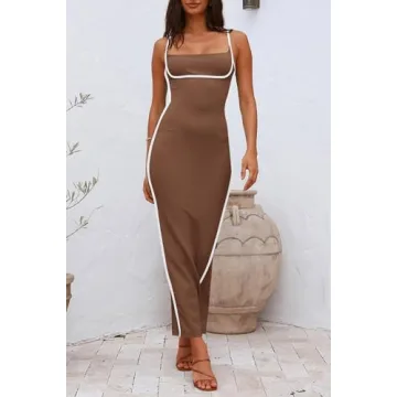 PRETTYGARDEN Women’s Sleeveless Bodycon Dress for Summer