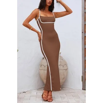 PRETTYGARDEN Women’s Sleeveless Bodycon Dress for Summer