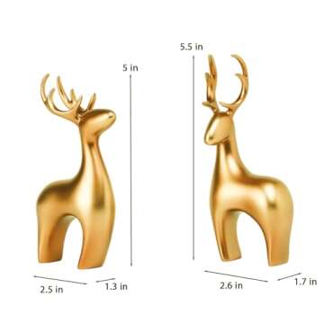 Elegant Braxio Deer Statue for Stylish Home Decor