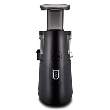 Hurom H-AA Renewed Slow Juicer - Matte Black | High Yield | Quiet 150 Watt Motor | BPA Free | 500ml (16.9oz) Chamber | Slow Squeeze | Quick & Easy Assembly | Cold Press Masticating Juicer
