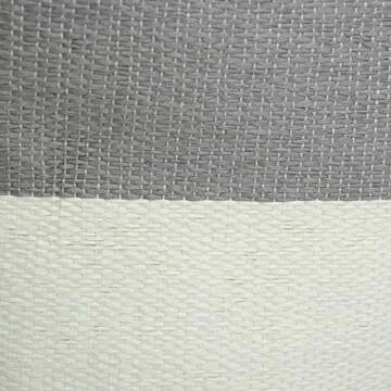 DII Durable Woven Striped Storage Bin Collapsible with Soft Rope Handles Reinforced with Metal Grommets, Large, 17x12x12", Gray