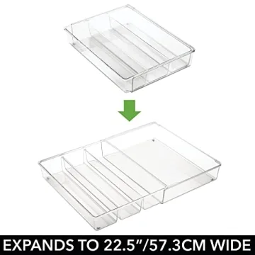 Adjustable Drawer Organizer for Kitchen Storage Solutions