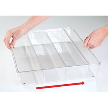 Adjustable Drawer Organizer for Kitchen Storage Solutions