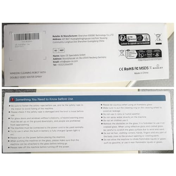 AlfaBot Window Cleaning Robot with Dual Spray and Vacuum