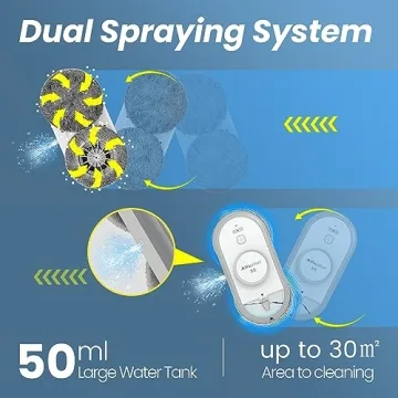 AlfaBot Window Cleaning Robot with Dual Spray and Vacuum