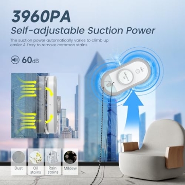 AlfaBot Window Cleaning Robot with Dual Spray and Vacuum