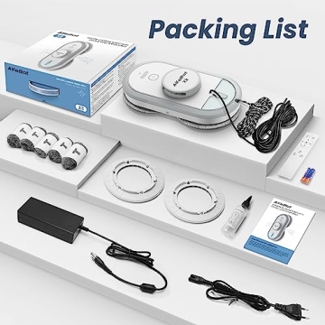 AlfaBot Window Cleaning Robot with Dual Spray and Vacuum