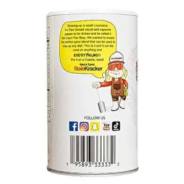 Cajun Two Step Seasoning by StaleKracker - 3 pck, Original Seasoning for Authentic Creole Louisiana Cuisine (24 oz.)