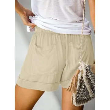 Dokotoo Casual Comfy Summer Shorts for Women with Pockets