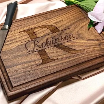 Personalized Cutting Board, Custom Wedding, Anniversary or Housewarming Gift Idea, Wood Engraved Cha...