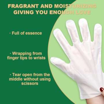 SULADEC Moisturizing Hand Mask with Shea Butter and Goat Milk, Hydrating Hand Masks for Dry Cracked ...