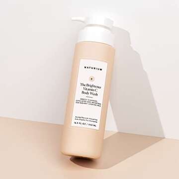 Naturium The Brightener Vitamin C Body Wash, Gentle Cleanser for Smoother-Looking Skin, Removes Dirt, Oil & Other Impurities, 16.9 oz