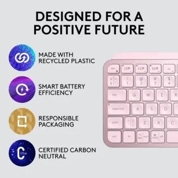 Logitech MX Keys Mini Stylish Wireless Keypad for Multitasking