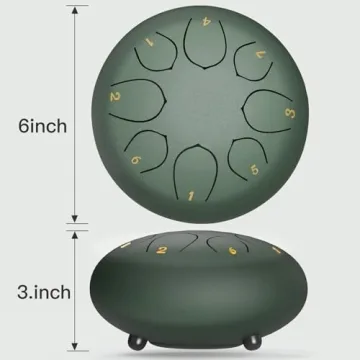 6" Rain Drum with Accessories - Outdoor Music Chime