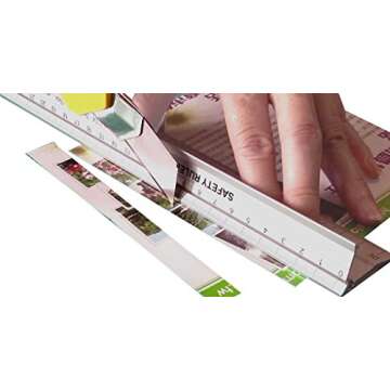 Metal Crafting Ruler 45 cm (18 inch) Craft Safety Measurements | Paper, Fabric, Leather, Scrapbookin...
