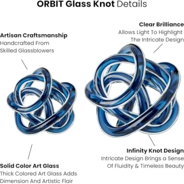 Stylish Torre & Tagus Glass Knot Decor Ball | Perfect Gift