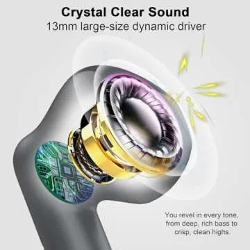 Wireless Earbuds with Noise Cancelling Mic and 32H Playtime